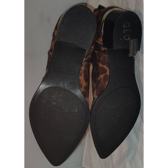 Nine West Colt Boots Booties FAUX Calf Hair Chelsea Womens Size 7.5 M - Picture 5 of 7